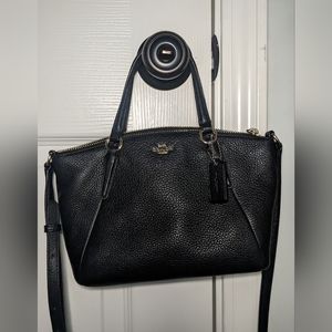 COACH Mini Kelsey Satche Crossbody Black